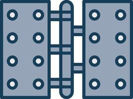 Hinge Line Filled Grey Icon vector