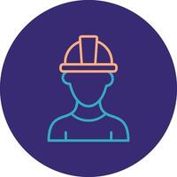 PipeLine Two Color Circle Line Two Color Circle Icon vector