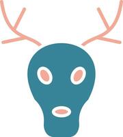 Stag Glyph Two Color Icon vector