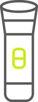 Torch Line Two Color Icon vector