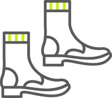 Boots Line Two Color Icon vector