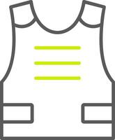 Armour Line Two Color Icon vector