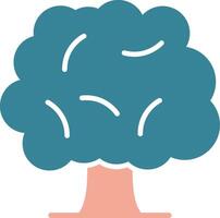 Tree Glyph Two Color Icon vector