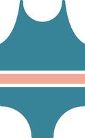 traje de baño glifo icono de dos colores vector
