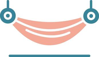 Hammock Glyph Two Color Icon vector