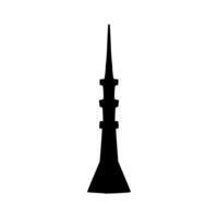illustration of a mosque tower vector