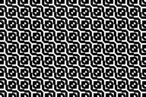 Abstract seamless repeating pattern. Black and white seamless geometric textile pattern. Abstract mosaic tile wallpaper decor. vector