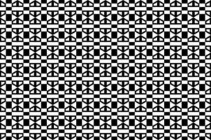 Abstract seamless repeating pattern. Black and white seamless geometric textile pattern. Abstract mosaic tile wallpaper decor. vector