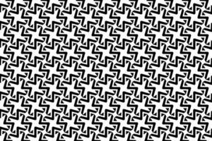 Abstract seamless repeating pattern. Black and white seamless geometric textile pattern. Abstract mosaic tile wallpaper decor. vector