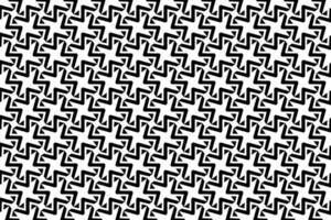 Abstract seamless repeating pattern. Black and white seamless geometric textile pattern. Abstract mosaic tile wallpaper decor. vector