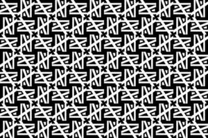 Abstract seamless repeating pattern. Black and white seamless geometric textile pattern. Abstract mosaic tile wallpaper decor. vector