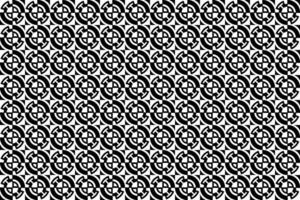 Abstract seamless repeating pattern. Black and white seamless geometric textile pattern. Abstract mosaic tile wallpaper decor. vector