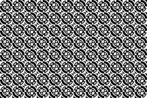 Abstract seamless repeating pattern. Black and white seamless geometric textile pattern. Abstract mosaic tile wallpaper decor. vector