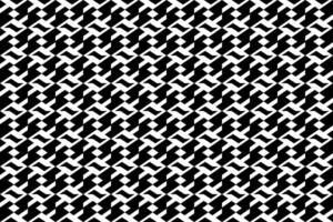 Abstract seamless repeating pattern. Black and white seamless geometric textile pattern. Abstract mosaic tile wallpaper decor. vector