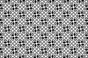 Abstract seamless repeating pattern. Black and white seamless geometric textile pattern. Abstract mosaic tile wallpaper decor. vector