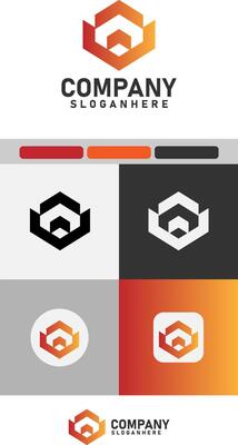 Abstract logo and business branding template Designs Inspiration on white background
