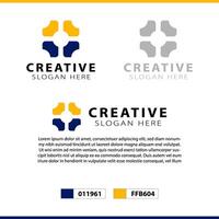 Abstract logo design with modern concept illustration vector
