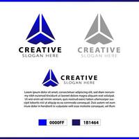 Abstract logo design with modern concept A illustration vector