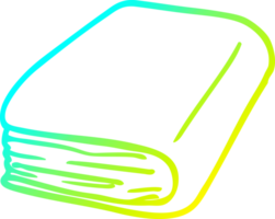 cold gradient line drawing of a cartoon diary book png