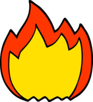 cartoon doodle open flame png