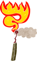 cartoon burning match png