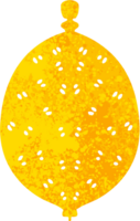 retrò illustrazione stile strambo cartone animato Limone png