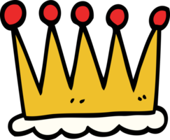 simple cartoon doodle crown png