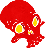 cartoon spooky skull png