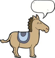 cartoon donkey with speech bubble png