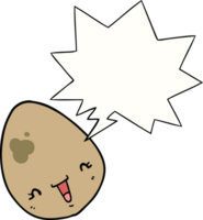 cartoon egg with speech bubble png