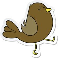 sticker of a Cartoon Bird png