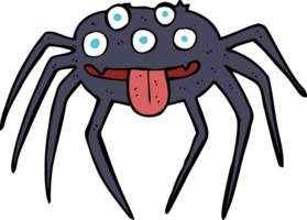 cartoon gross halloween spider png