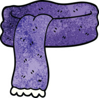 bufanda de invierno de doodle de dibujos animados png