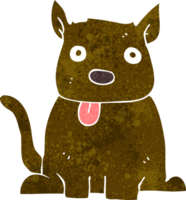 cartoon dog sticking out tongue png