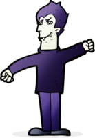 cartoon vampire man png