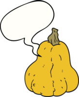 cartoon squash with speech bubble png