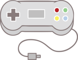 plano color retro dibujos animados de un juego controlador png