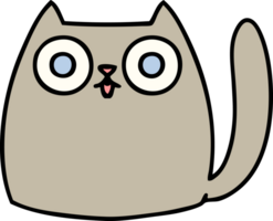 dessin animé d'un chat mignon vous regardant droit dans les yeux png