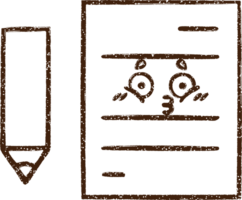 Paper Charcoal Drawing png