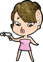 cartoon surprised girl png