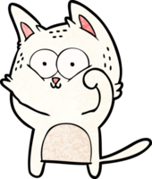 gato de desenho animado sendo fofo png