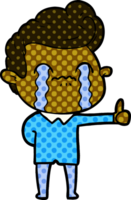 cartoon man crying png