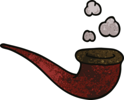 cartoon doodle smoking pipe png