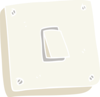 flat color illustration of light switch png