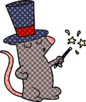 magicien de souris de dessin animé png