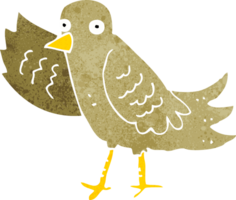 pájaro que agita de dibujos animados png