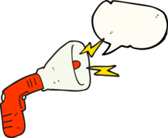 hand drawn speech bubble cartoon megaphone png