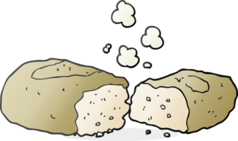 hand drawn cartoon bread png