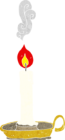 vela encendida de dibujos animados png