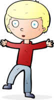 cartoon startled boy png